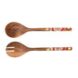 Couverts à salade Florine en bois - cuillère et fourchette aux finitions délicates