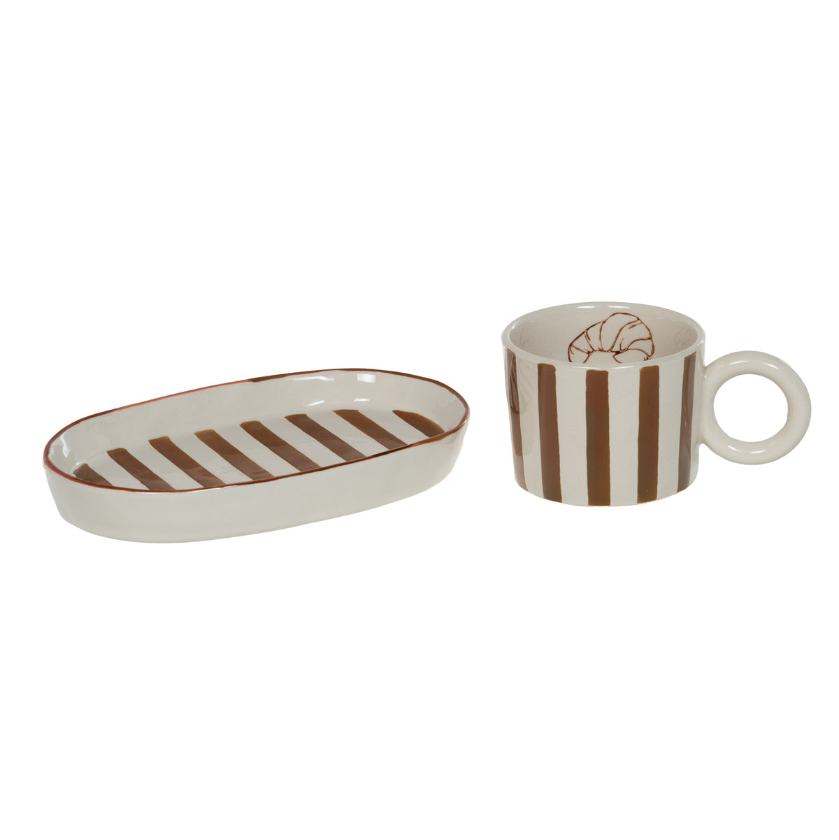 Set café gourmand Dario Amadeus - tasse 29 cl et petite assiette assortie