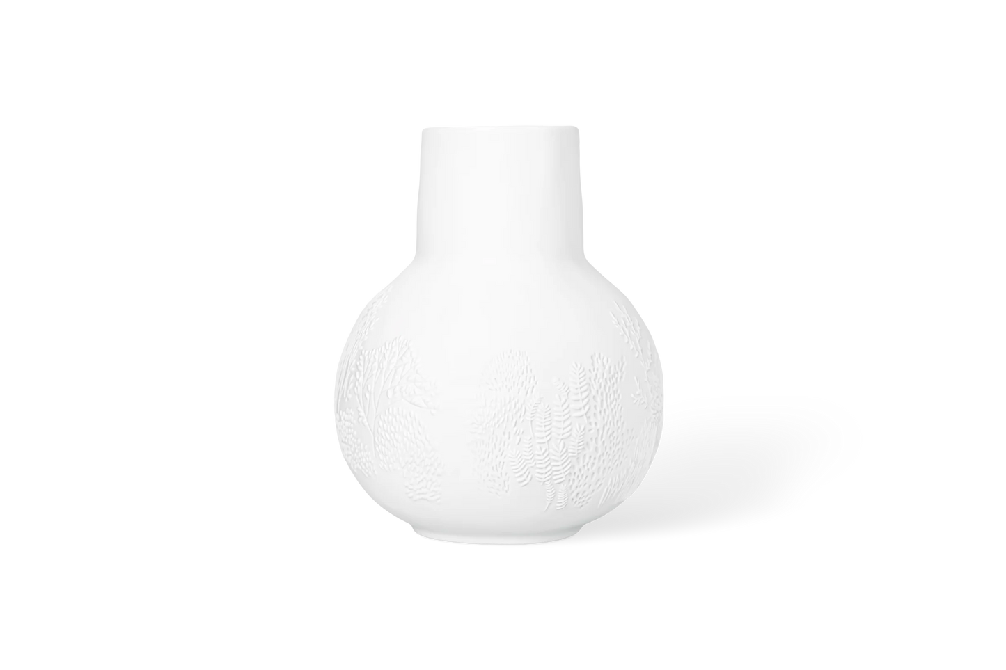 Vase promeneurs dorés d20,5 x h25 cm Räder porcelaine blanche