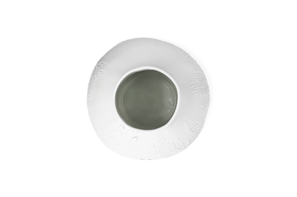 Vase promeneurs dorés d20,5 x h25 cm Räder porcelaine blanche