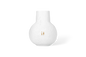 Vase promeneurs dorés d20,5 x h25 cm Räder porcelaine blanche