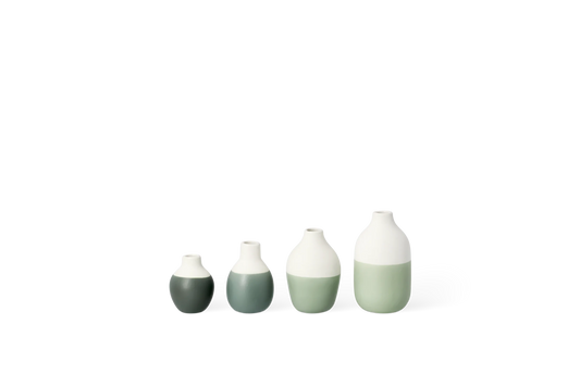 Petits vases verts Räder grès