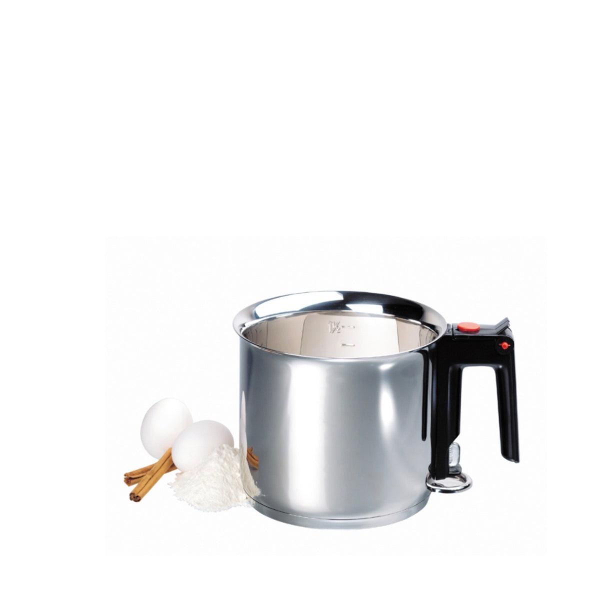 Saucière bain-marie Baumalu en inox 18/10 à double paroi