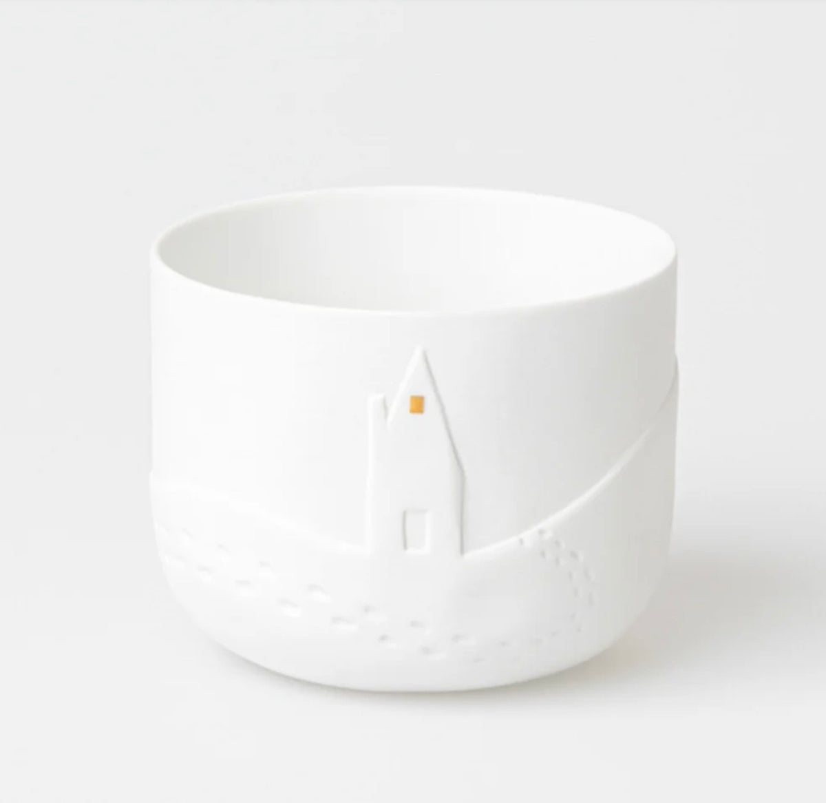Grande maisonnette lumineuse en porcelaine Räder porcelaine blanche