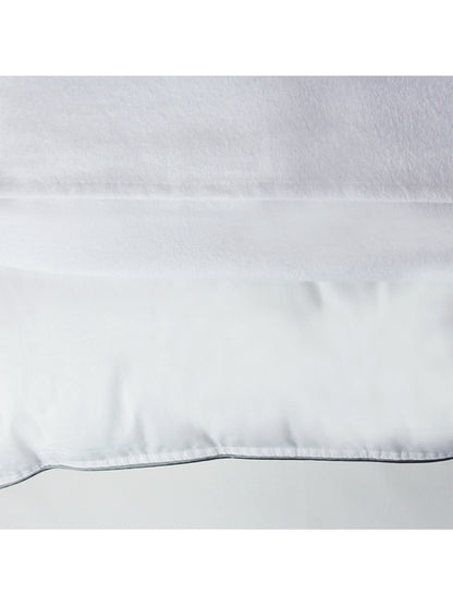 2 protege oreillers molleton blanc