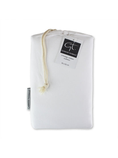 2 protege oreillers molleton blanc