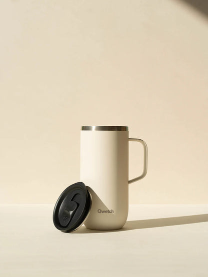 Couvercle pour mug iso inox matt noir - Qwetch
