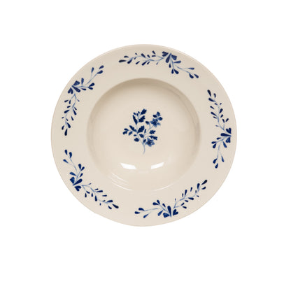 Assiette à pâtes Appoline bleue 27 cm - Maison Bastide