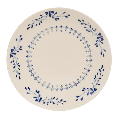 Plat rond Appoline bleu 32 cm - Table Passion