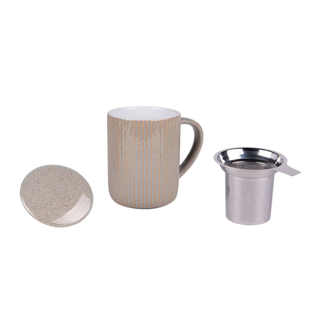 Tisanière Tiao gris-beige 47 cl - Table Passion