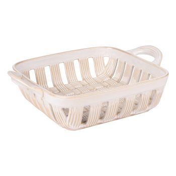 Corbeille tressee 29x23 beige