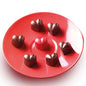 Chocolats en forme de cœur réalisés avec le moule Monamour Silikomart