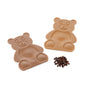 Tablettes de chocolat en forme d'ourson réalisées avec le moule Choco Bear Silikomart