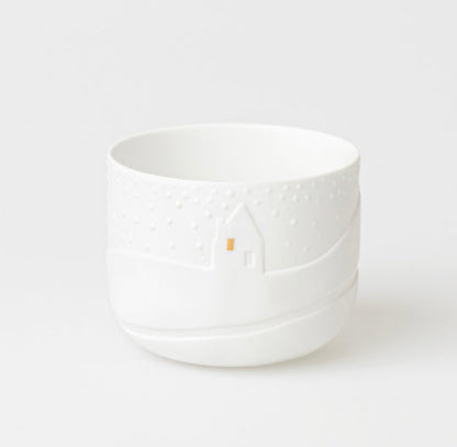 Maisonnette lumineuse en porcelaine Räder porcelaine blanche