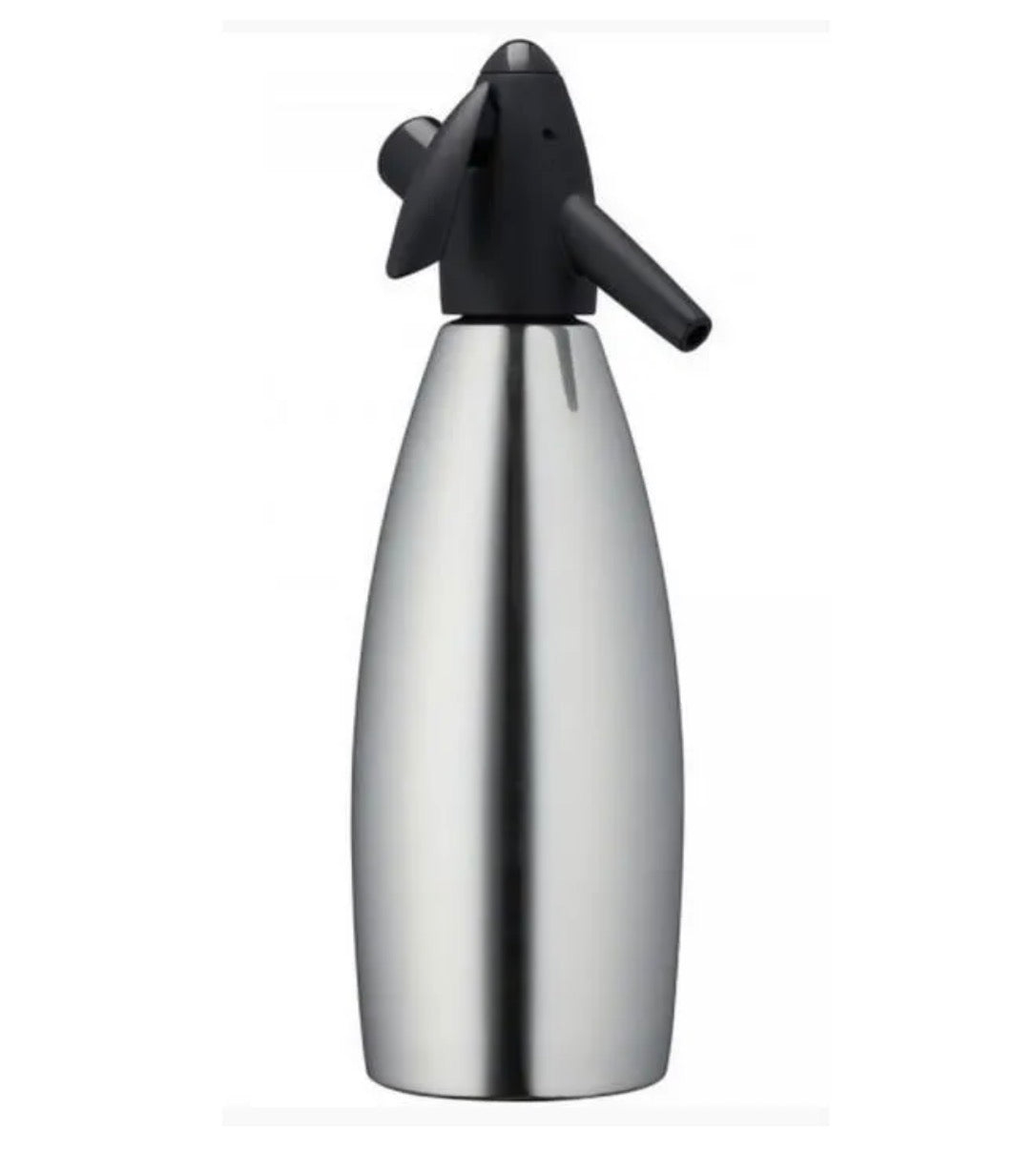 Siphon à soda Kayser en inox avec tête noire