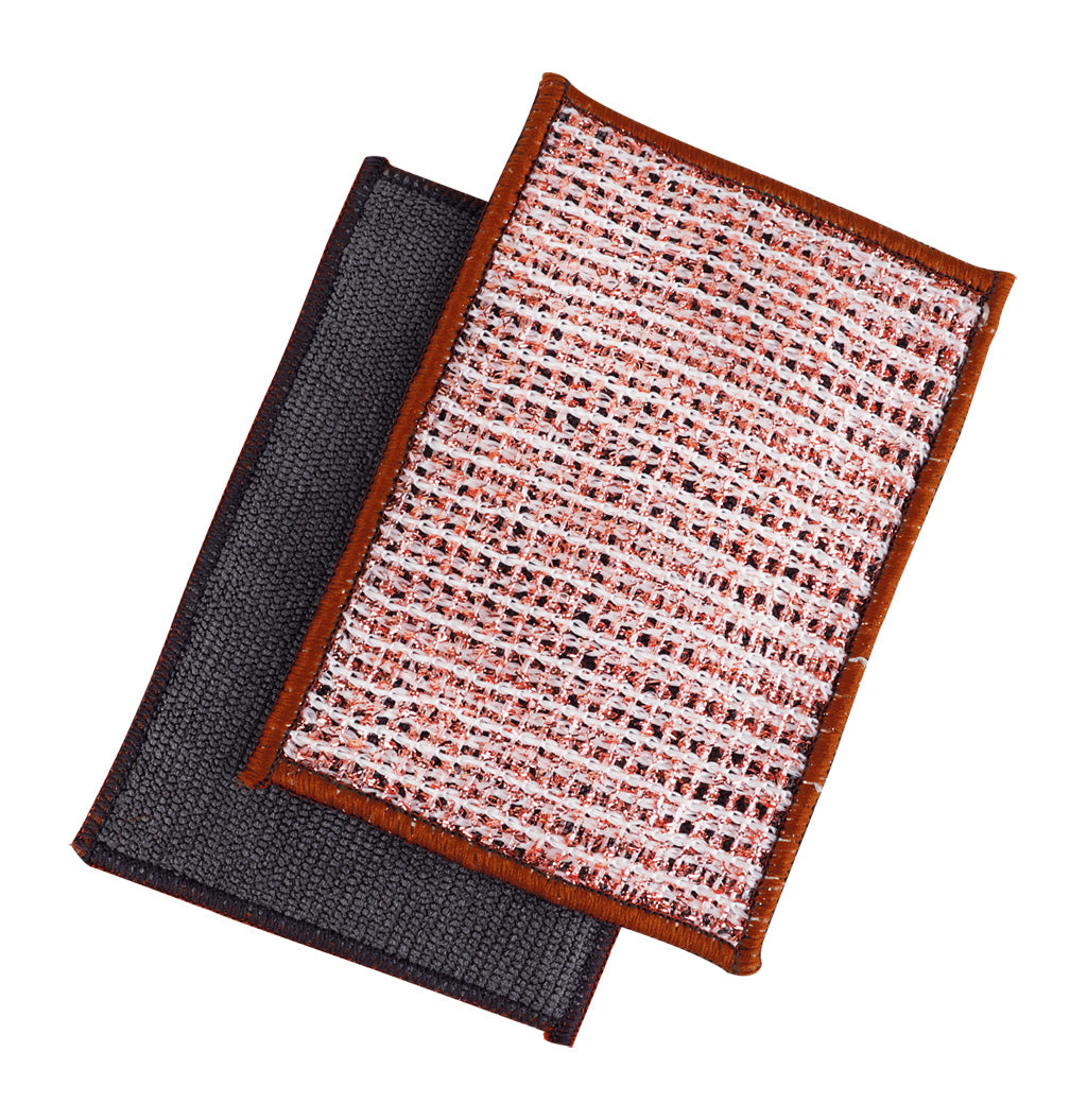 Torchon Redecker double face en fils de cuivre et microfibre