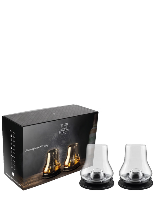 Sets de dégustation Whisky avec socles rafraichisseurs noir mat Atmosphère Whisky - Peugeot