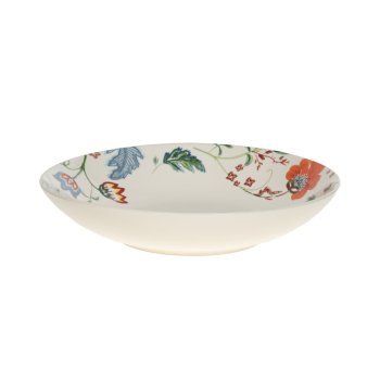 Grande assiette calotte Camelia Table Passion - grès émaillé fleuri multicolore