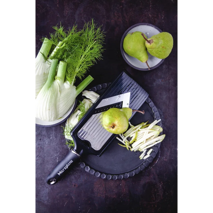 Mandoline réglable avec râpe à julienne - Microplane