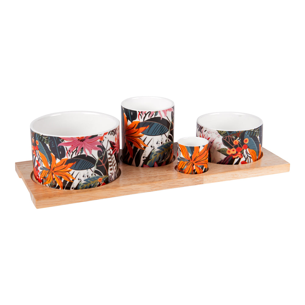 Service apéritif 4 pièces Taiana 34,5 cm - Table Passion