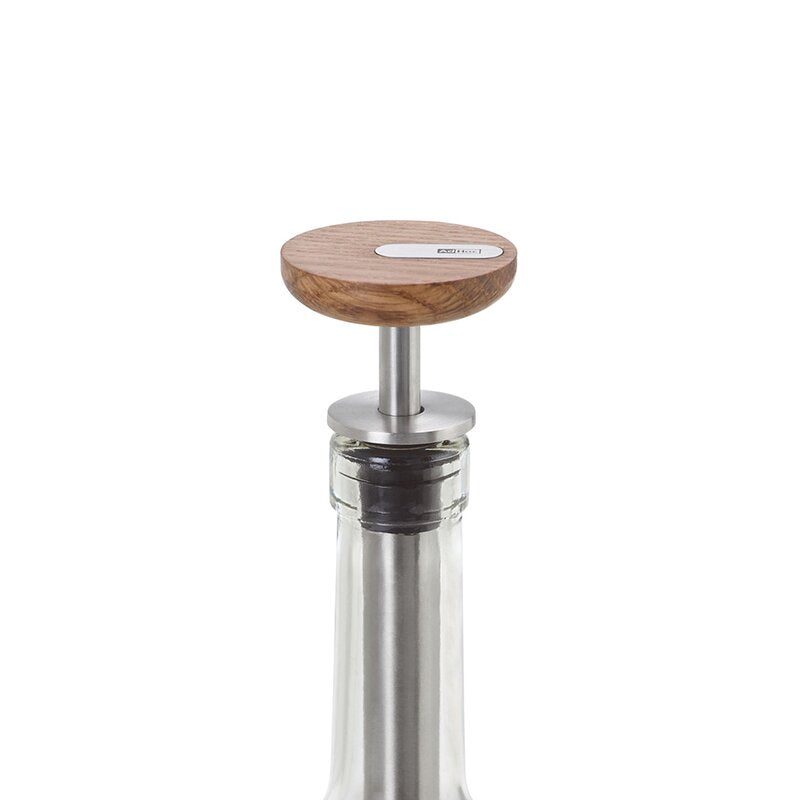 Pompe de mise sous vide pour le vin AdHoc - bois et inox
