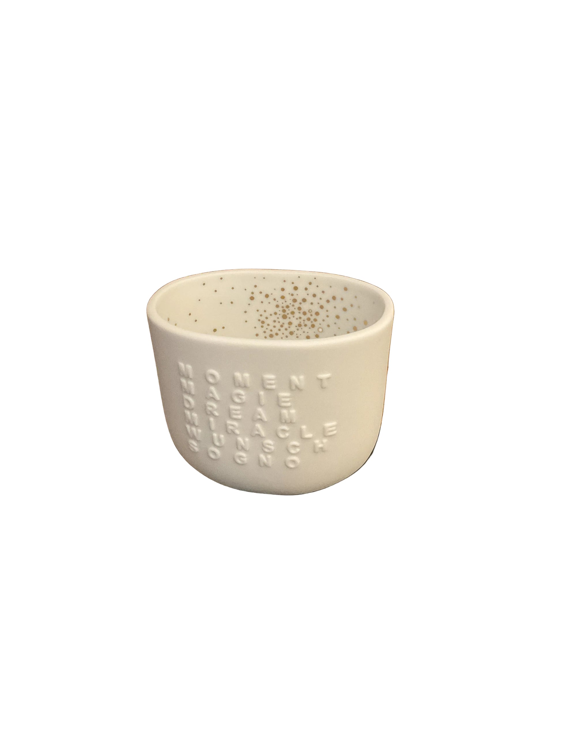 Photophore mots lumineux moment et magie Räder porcelaine blanche