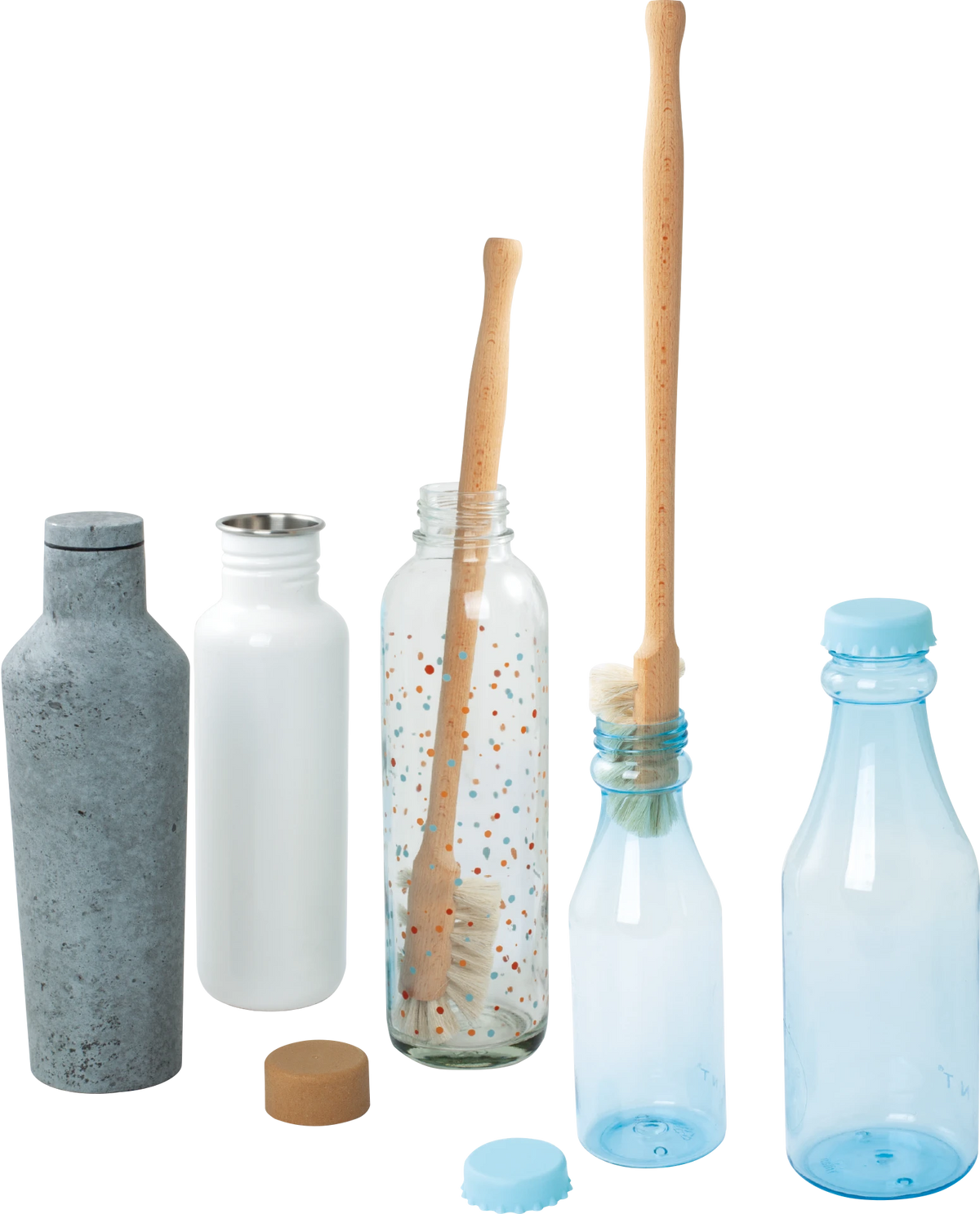 Brosse à gourde Redecker en bois de hêtre et fibres végétales