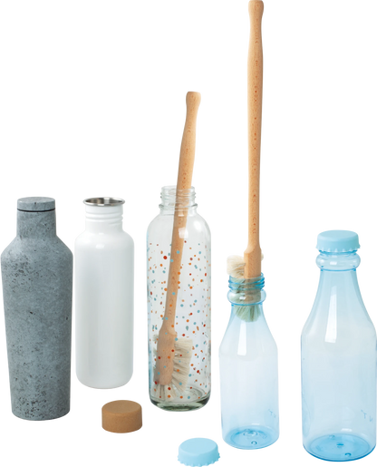 Brosse à gourde Redecker en bois de hêtre et fibres végétales