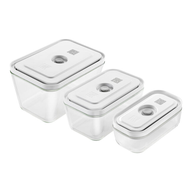 Set de boîtes sous vide, S/M/L / 3-pcs, Verre, Fresh & Save - Zwilling