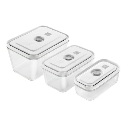 Set de boîtes sous vide, S/M/L / 3-pcs, Verre, Fresh & Save - Zwilling