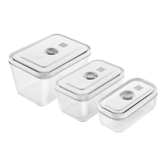 Set de boîtes sous vide, S/M/L / 3-pcs, Verre, Fresh & Save - Zwilling