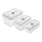 Set de boîtes sous vide, S/M/L / 3-pcs, Verre, Fresh & Save - Zwilling