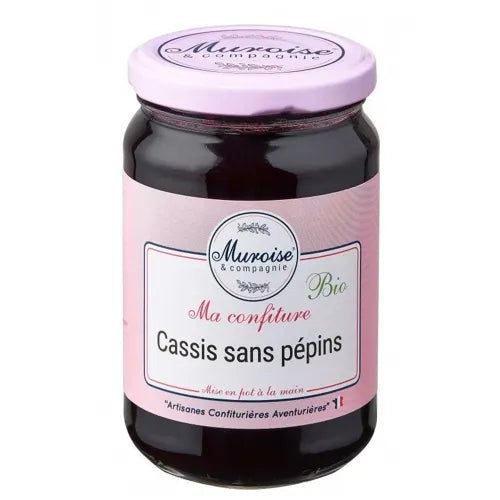 Confiture de cassis sans pépins bio - 350 g - Muroise & Compagnie