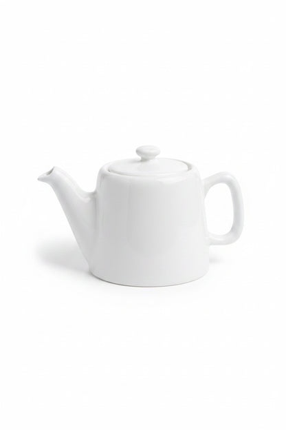 Théière blanche Pillivuyt en porcelaine, contenance 4 tasses