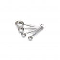 Cuillères mesures inox De Buyer - 4 cuillères inox emboîtables