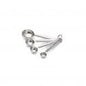 Cuillères mesures inox De Buyer - 4 cuillères inox emboîtables