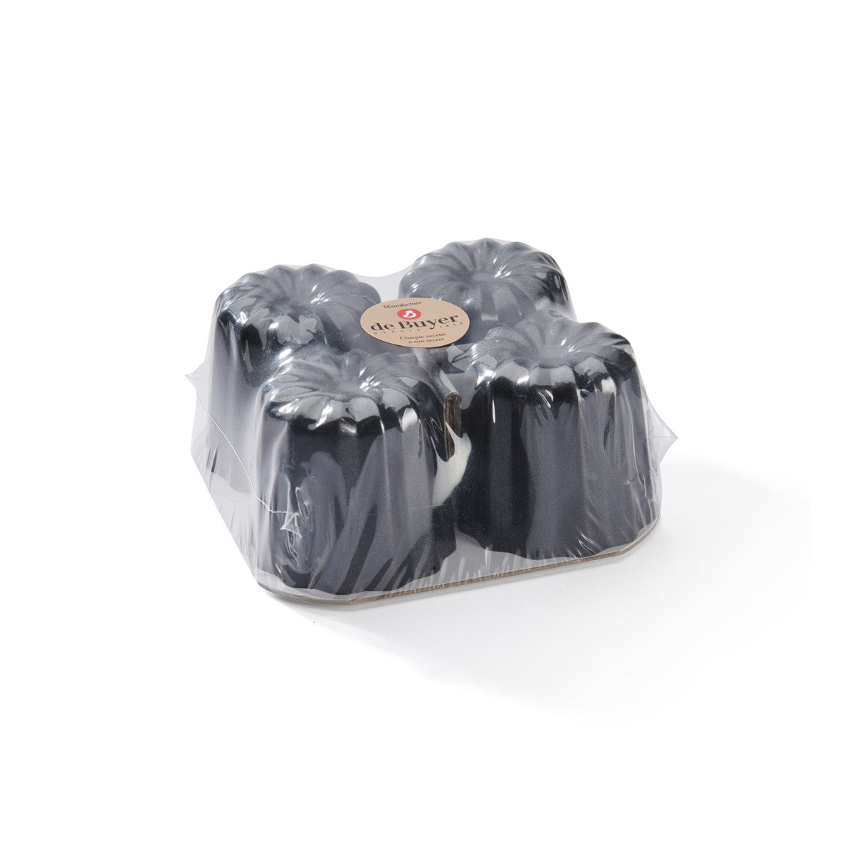 4 moules à Canelés Bordelais acier antiadhésif Ø5,5cm - De Buyer