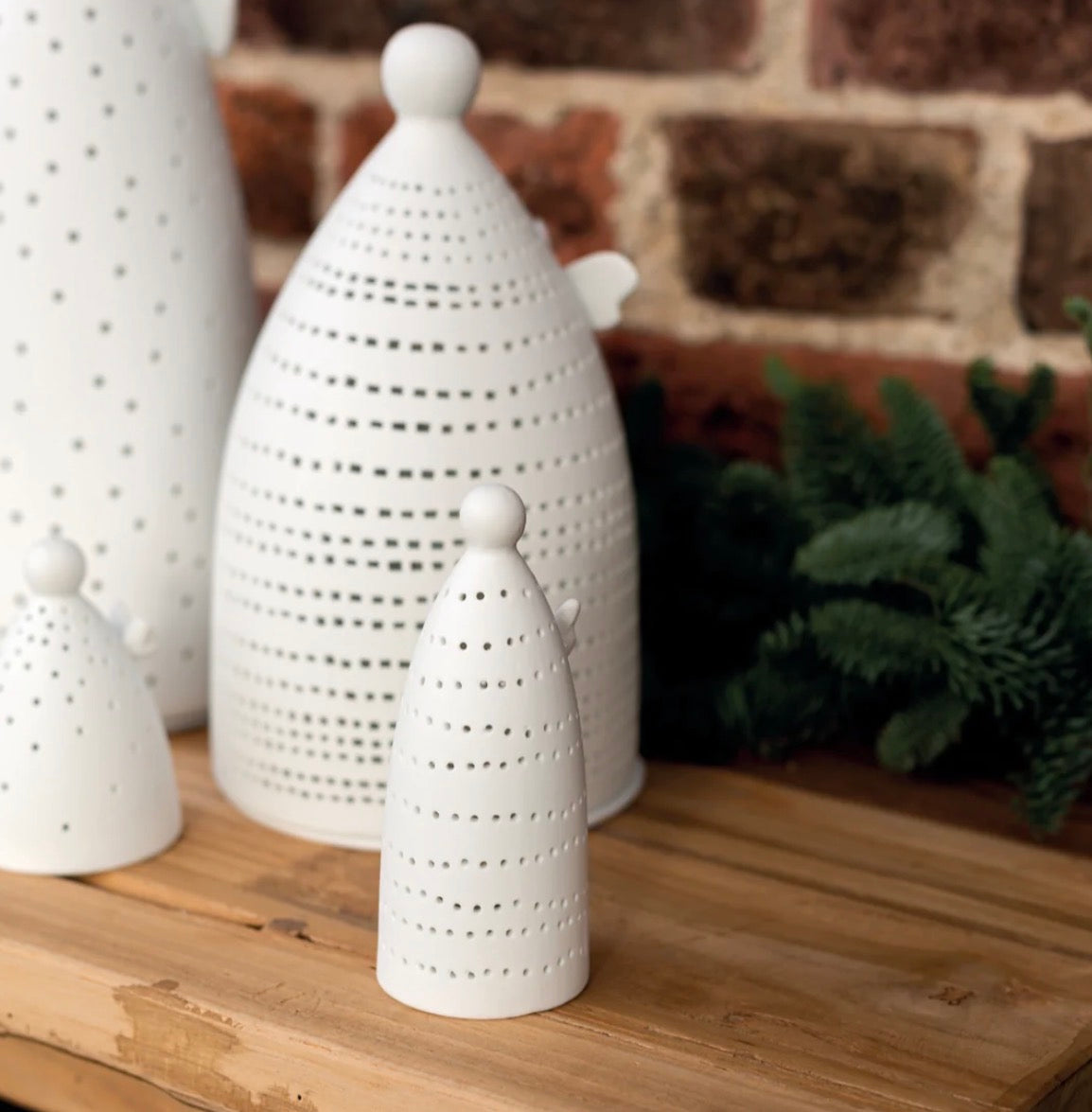 Mini ange lumineux LED Räder porcelaine blanche