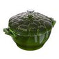 Cocotte 22 cm, Artichaut, Basilic, Fonte - Staub