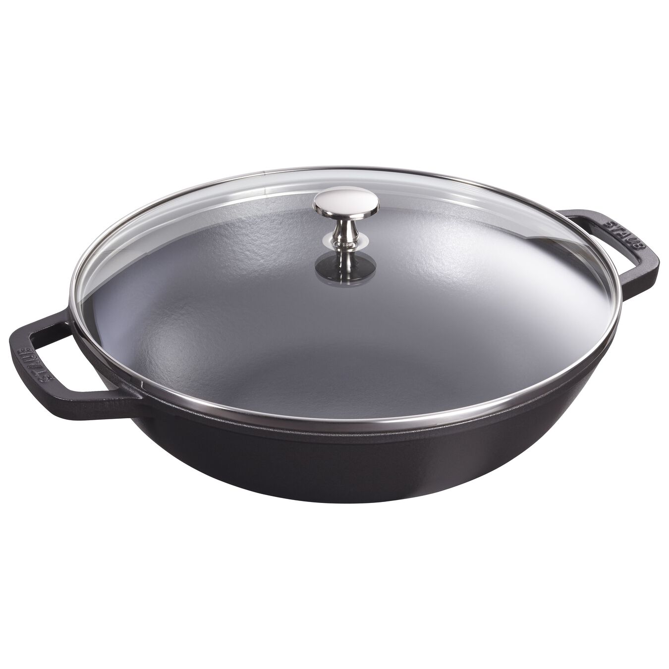 Wok avec couvercle en verre 30 cm 4,4 L - Staub