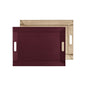Plateau bicolore réversible en similicuir 55X41cm - Freeform