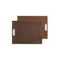 Plateau bicolore réversible en similicuir 45X35cm - Freeform