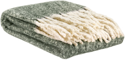 Plaid uni Isabel Olive à grandes franges torsadées