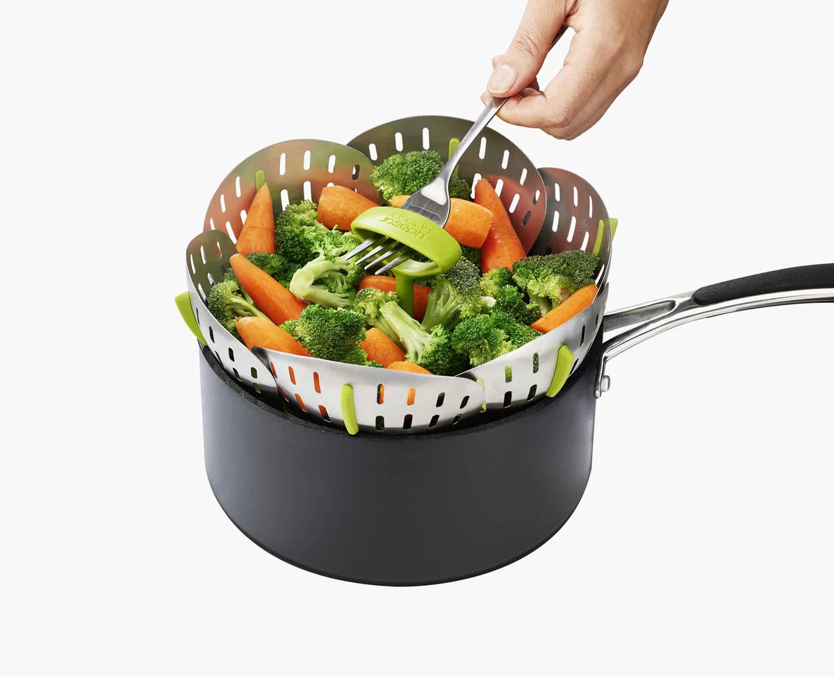 Panier Vapeur Pliable en Inox Bloom™ - Joseph Joseph
