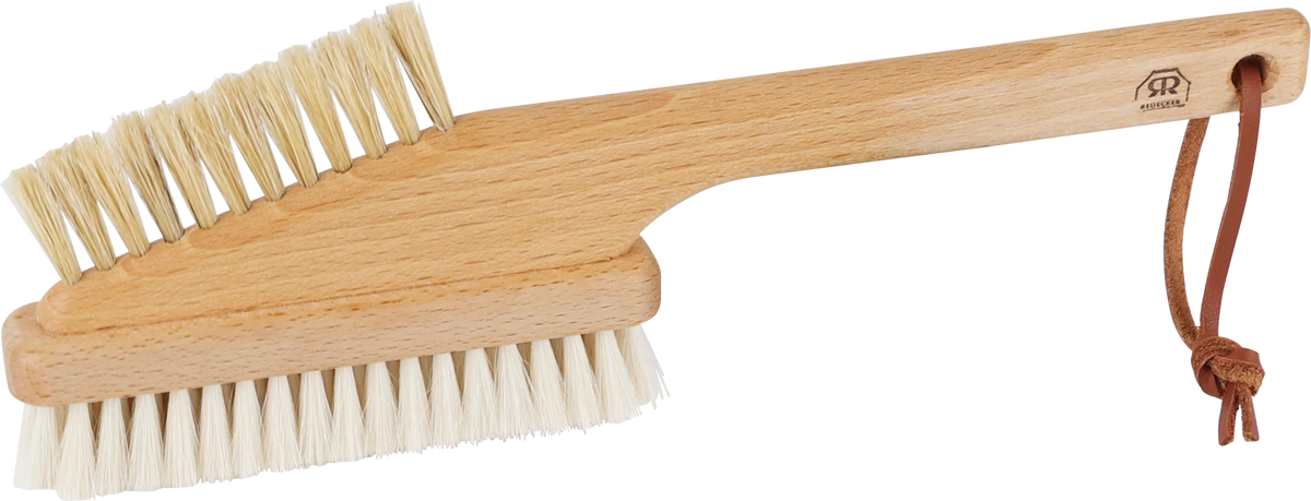 Brosse à ordinateur Redecker en poil de chèvre antistatique