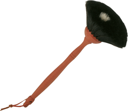 Brosse à poussière Redecker en poil de chèvre, bois de poirier