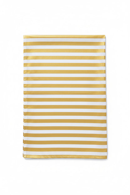 Nappe papier rayure or 1,6 x 2,4 m - Françoise Paviot