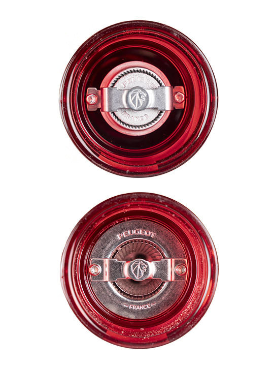 Podium Duo moulin poivre et moulin sel acryl rouge 18 cm - Peugeot