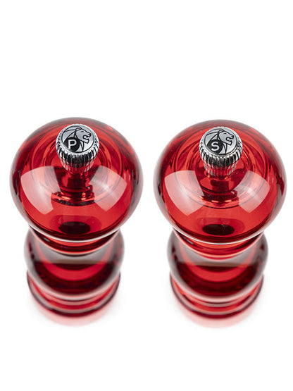 Podium Duo moulin poivre et moulin sel acryl rouge 18 cm - Peugeot