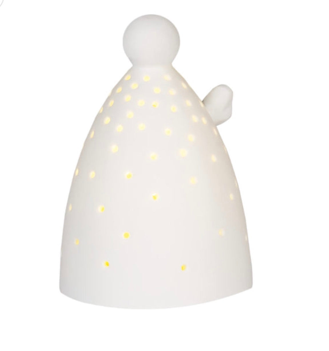 Mini ange lumineux LED Räder porcelaine blanche